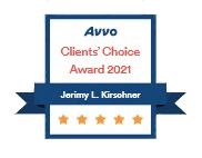 Avvo Client's Choice Award 2021 Jerimy Kirschner